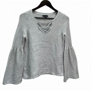 𝅺american Eagle💙Blue Bell Sleeve Pullover Sweater Size S